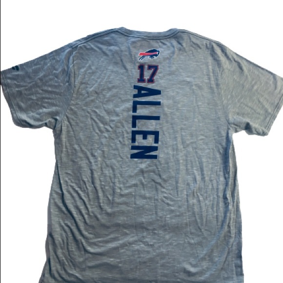 NFL Buffalo Bills Logo Pom Beanie Hat & Glove Set and Josh Allen T-Shirt Bundle - Picture 3 of 9